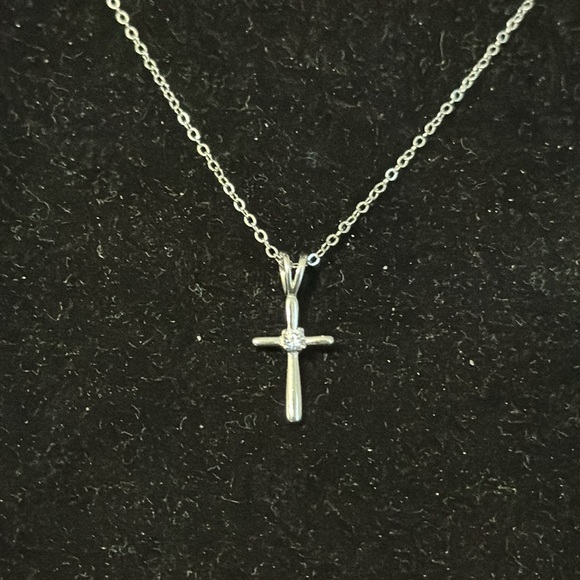 Cross silver 925 pendant and necklace set - Picture 2 of 6